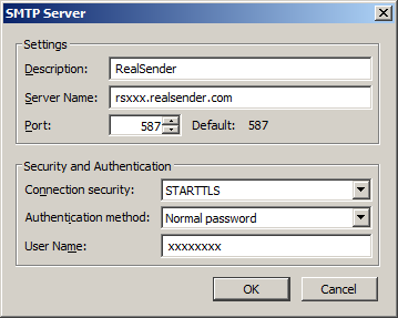 Thunderbird - Serveur SMTP