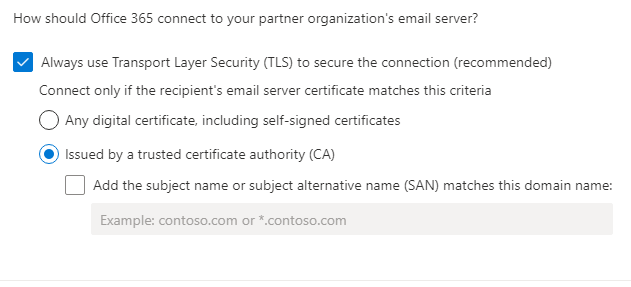Office 365 - Restrictions de sécurité