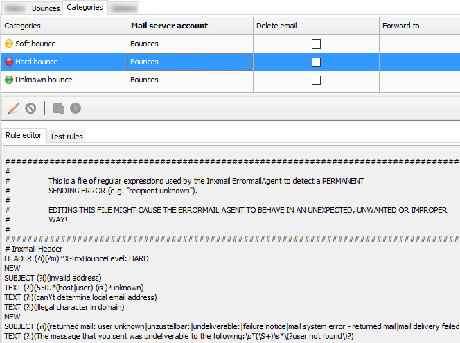 catégories de rebonds permanents